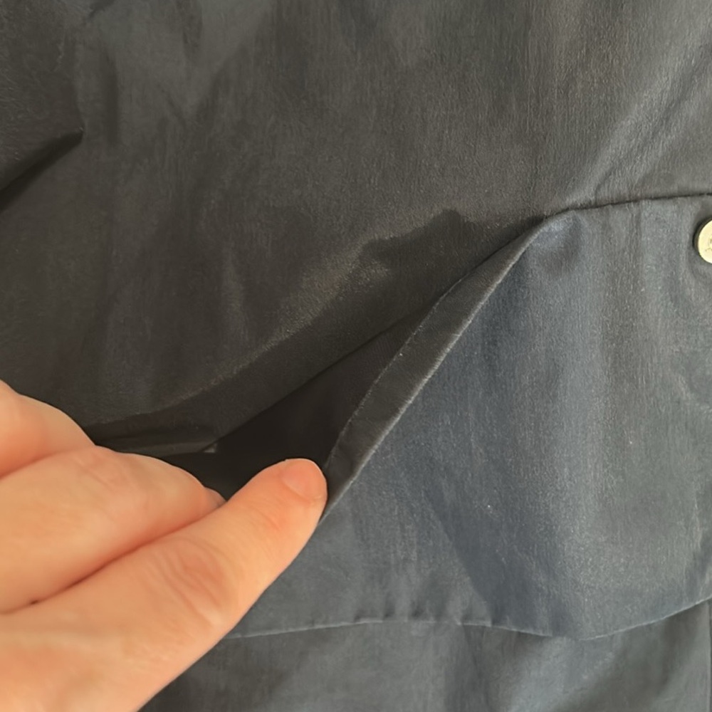 SOSKEN glen large packable raincoat navy - Picture 3 of 5